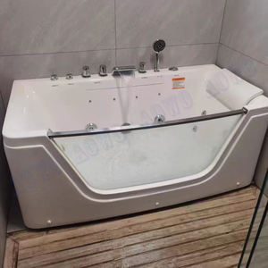 Bañeras de hidromasaje individuales baratas Balnearios de bañera modernos de alta calidad <span class=keywords><strong>con</strong></span> panel de vidrio transparente <span class=keywords><strong>con</strong></span> baño de burbujas termostático - Product Image 5