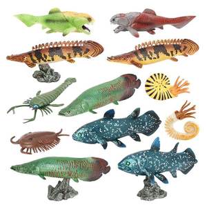 <span class=keywords><strong>Petit</strong></span> jouet de simulation d'animal marin ancien en plastique Dunkleosteus Lancetail Dinosaur Fish Bone Trilobite Plate Horseshoe Foot Boys - Product Image 1