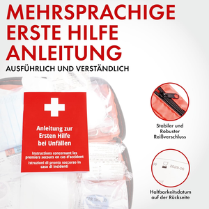 Ori-power DIN13164:<span class=keywords><strong>2022</strong></span> Kit de Primeros Auxilios para Automóvil, Kit Médico de Emergencia para Auto, Equipo de Seguridad Vehicular Obligatorio - Product Image 5