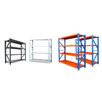 Étagères de stockage industrielles de moyenne capacité Guichang, rayonnages de stockage d'entrepôt en acier laminé à froid réglables, capacité de 100 à 500 kg par niveau
