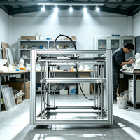 Impresora 3D FDM de Alta Velocidad y Gran Volumen, Chasis Abierto de 1000 mm, Máquina Industrial Compatible con Filamento de 2.85/3.5 mm, Cama Calefactada Automática