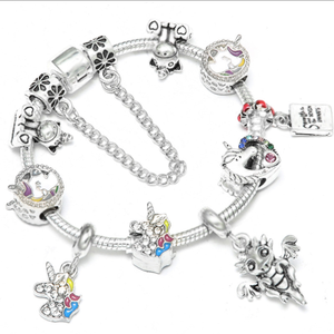 Top vente de haute qualité strass charme bracelet licorne bracelet enfants - Product Image 1