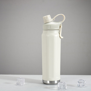 ขวดน้ำสแตนเลสสูญญากาศแบบพกพาพร้อมฝาปิดและที่จับดีไซน์ใหม่ - Product Image 3
