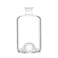 Bouteille en verre pour spiritueux en gros 500ml 700ml 750ml 1000ml pour Gin Whisky Vodka Rhum