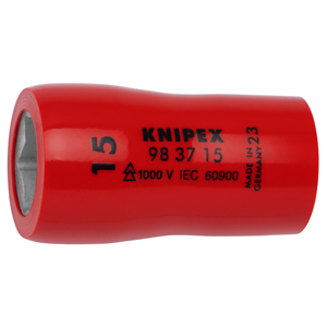 Clé à douille Knipex 15 mm 1000 V isolée pour vis hexagonales - Product Image 1