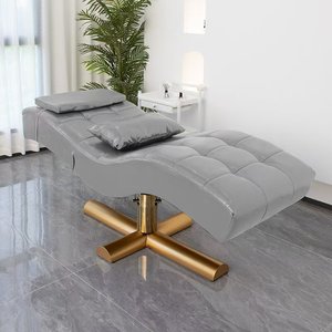 Luxury Curved Lash Extension Bed Black Leather Lash Bed Lash Beauty Bed - Product Image 2