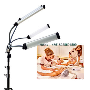 Yidoblo-anneau lumineux de studio 80w, avec trépied, lampe, éclairage annulaire pour appareil photo, pour extensions de cils à 2 têtes, accessoire de <span class=keywords><strong>maquillage</strong></span> - Product Image 3