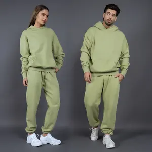 Simple Traje De Sudor Plain Private Label Sweat Suits Men S Sweatsuit Sets Bulk Training & Jogging Wear Half Zip Tracksuit