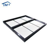 Diseño Simple Aleación de aluminio Ventanas fijas Parrilla Diseño Imagen Ventanas Pared Vidrio templado Fijar Ventanas