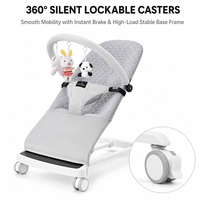 Chaise berçante pour bébé avec musique Bluetooth, chaise apaisante pour nouveau-né, inclinable à angle réglable