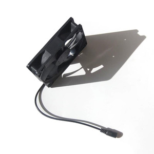 BUHESHUI 6W 12V Solar Panel <strong>Fan</strong> for Pet Exhaust <strong>Fan</strong> Chicken <strong>Dog</strong> Cat Air Flow <strong>Fan</strong> with DC 3M Line - Product Image 4
