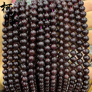 Perle di <span class=keywords><strong>Granato</strong></span> Rosso Naturale di Grado AB all'Ingrosso, 4-12mm, Lisce e Rotonde, per Creazione di Braccialetti - Product Image 6