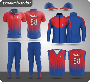Prohawke <b>Cricket</b> Uniform Full Length Trouser Pants Collar Jersey with Customized Team Name Size Color & logo - Product Image 5