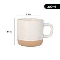 Tasses à café en céramique stoneware créatives personnalisées, compatibles micro-ondes et lave-vaisselle, avec poignée, pour usage domestique