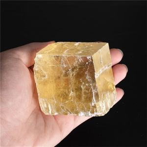 คริสตัลบำบัดสุดหรู แคลไซต์สีรุ้งธรรมชาติ แคลไซต์สีเหลืองขัดเงา อัญมณีหินบำบัดทางจิตวิญญาณ - Product Image 5