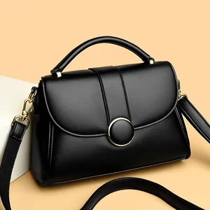 Sac à bandoulière professionnel pour femme en cuir PU avec rabat, sangle amovible et poignée supérieure, fourre-tout résistant à l'eau pour le travail et les voyages - Product Image 1