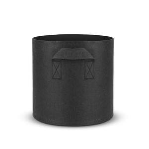 Seau de plantation en feutre - Sac de plante en tissu non tissé noir, design moderne, utilisation toute saison - Product Image 2