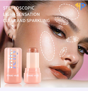 ไฮไลท์เตอร์แบบแท่ง 3-in-1 เม็ดสีแน่นประกายมุกมัลติโครม วีแกน กลิตเตอร์เนื้อเจลลี่นุ่มชุ่มชื้น - Product Image 2