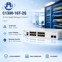 Nuevo Switch Gigabit Catalyst C1300-16T-2G de 16 Puertos, Sin Ventilador, Montable en Rack, para Oficinas y Filiales SMB, Switch Ethernet Administrado