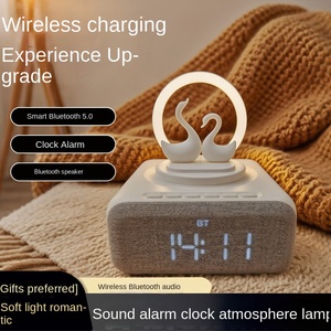 Luz nocturna de cisne creativa multifuncional para altavoz estéreo Bluetooth RGB nuevo inalámbrico para tecnología Bluetooth para teléfono móvil - Product Image 4