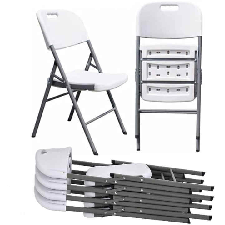 Wholesale Lightweight Waterproof White Outdoor Plastic Chairs