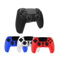 Housse de protection en silicone épaisse antidérapante et anti-poussière pour manette de jeu PS5