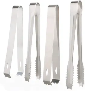 Stainless Steel Salad Util Sugar Tong With Clip For Kitchen