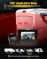 Cámara de marcha atrás para coche, Monitor con pantalla IPS a Color, 1080P / 720P AHD, cámara de visión lateral de respaldo para camión, caravana y remolque, precio de fábrica