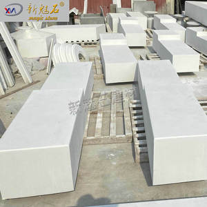 New Magic Stone Outdoor GRC Bench Irregular Shape Modern Design For City <b>Squares</b> Custom Size - Product Image 3
