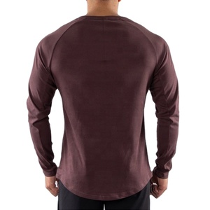 Wholesale Custom Men's T-<b>shirt</b> Printing <b>black</b> Color Men's <b>shirt</b> with Scoop Bottom - Product Image 3