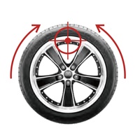 Machine d'équilibrage automatique des roues de voiture, équipement de réparation de pneus conforme à la norme CE, type alignement de roues