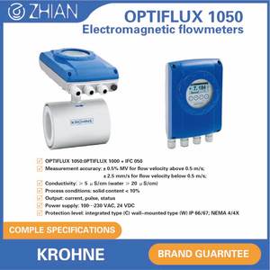 KROHNE OPTIFLUX 1050 DN80 Sensor de Flujo Magnético de 4-20 mA para Agua, Aguas Residuales, Productos Químicos, Procesos, con Abrazadera - Product Image 5