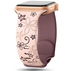 Correa Grabada para Apple <span class=keywords><strong>Watch</strong></span>, Correa de Silicona de Repuesto, Brazalete para iWatch Series 11 10 9 8 SE Ultra <span class=keywords><strong>2</strong></span> - Product Image 1
