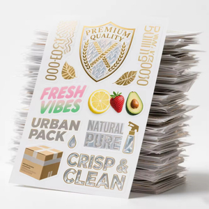 Custom Holographic <b>Sticker</b> Waterproof Adhesive Label Die Cut <b>Sticker</b> Pack Customs Cartoon Anime UV Vinyl <b>Stickers</b> <b>Sheet</b> - Product Image 5