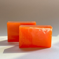Savon Solide Artisanal à l'Acide Kojique et Orange Douce pour Soins de la Peau, Blanchissant, Nettoyant, Citron et Curcuma – Boîte Commerciale Internationale
