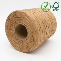 Raffia en papier torsadé personnalisable, 3-7 mm, coloré, 100% papier écologique, vente en gros pour projets de décoration artisanale DIY