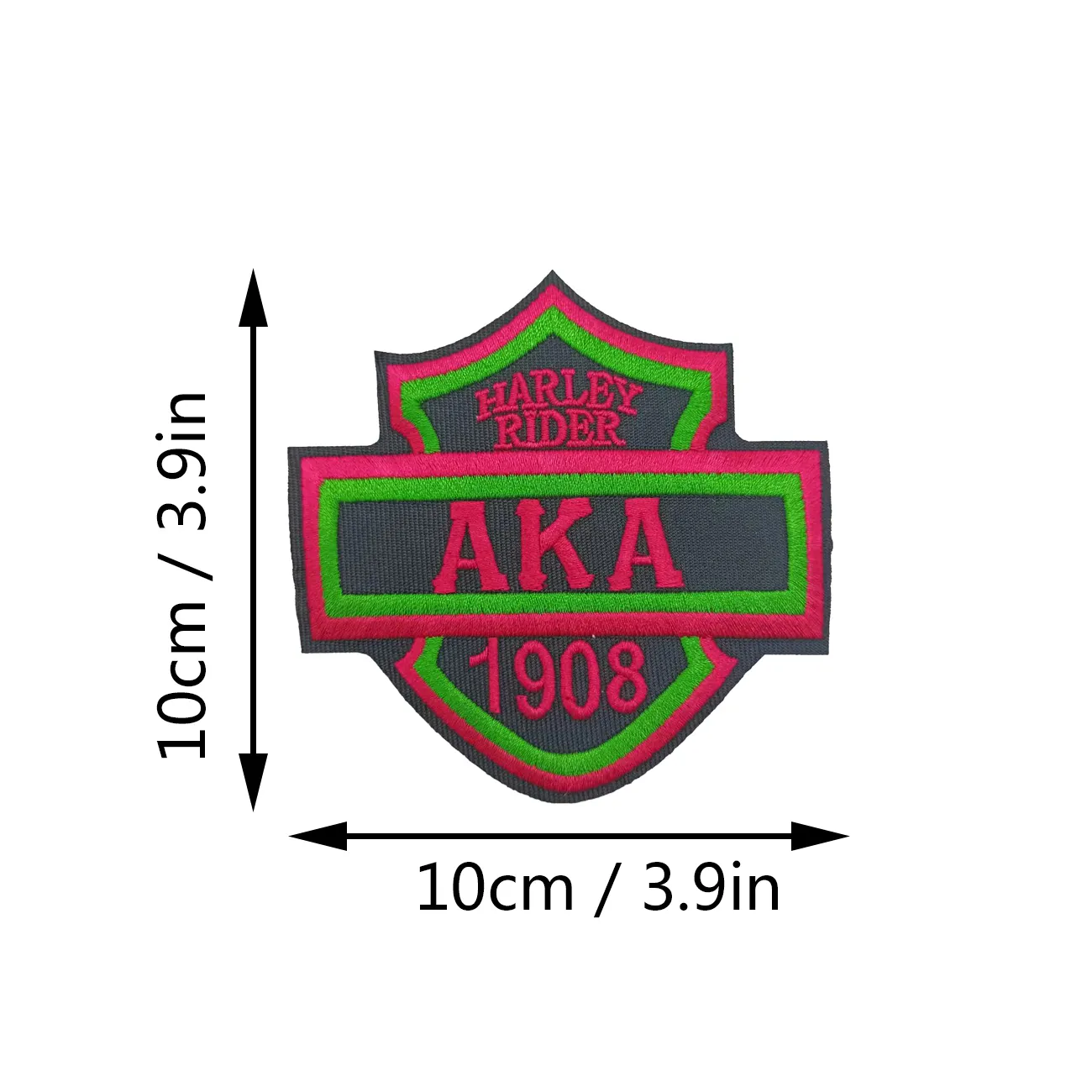 Dernière broderie en chenille personnalisée Alpha Kappa Sorority, Inc grand patch insigne emblème AKA patch