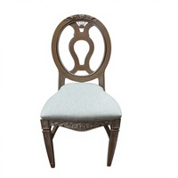 Chaise de salle à manger haut de gamme pour hôtel, en plastique, écologique et durable, empilable, pour villa, hôtel, événements extérieurs et mariages
