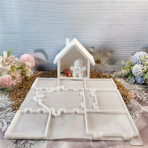 Moldes de fundición de resina hechos a mano para adornos decorativos de estilo DIY Ins X0352, molde de adornos de silicona para casa, herramientas para pasteles - Product Image 1