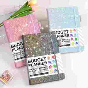 Customized <b>A5</b> Submonth Planner Business Style Hardcover <b>Notebook</b> Cash Budget Week Plan PU Paper School Gifts Available - Product Image 1