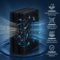 Woxin 10 15 20 25 30 35 40 50 60 PPI Mousse filtrante ouverte pour aquarium, filtre à eau et à air, éponge filtrante de qualité, fournitures