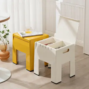 Wholesale Nordic Living Room Furniture Modern Small Rectangle Plastic Coffee Table Storage Nightstand Entry Door Stood