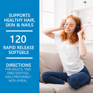 อาหารเสริมไบโอติน10000mcg ธรรมชาติซอฟต์เจลรักษาพลังงานเมตาบอลิซึมออกแบบมาสำหรับผู้ใหญ่ - Product Image 6