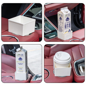 Extensor de portavasos cuadrado para coche, portavasos para bebidas de coche, portavasos cuadrado para cartones de leche, portavasos de plástico - Product Image 2