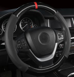 Copri volante auto 3D in fibra di carbonio nero per tutte le auto per <span class=keywords><strong>Jordan</strong></span> - Product Image 6