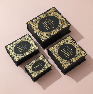 Custom Logo Classic Book-Style Paper Jewelry <b>Box</b> with Magnetic Closure and Foam Lining for Necklaces Rings - Product Image 4