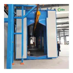 TOP rail Powder coating batch oven curing price with both end sliding doors