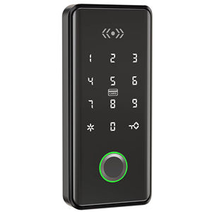 Cerradura Electrónica Digital con Panel Acrílico y Aleación de Aluminio Plateado, con Tarjeta IC, Apta para Armarios de Madera y Metal - Product Image 1