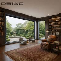 Puerta Vertical Inteligente de Aluminio con Elevación Eléctrica |   Puerta Exterior con Aislamiento Acústico, Doble Vidrio Templado para Apartamento o Villa (Acabado)