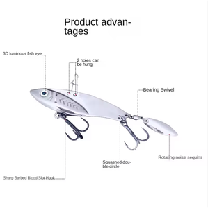 Aotuo – Leurre <span class=keywords><strong>VIB</strong></span> métallique électroplaqué haute réflexion avec spinner rotatif pour la pêche au bar, disponible en 7g, 10g, 14g, 20g – Meilleures ventes - Product Image 2